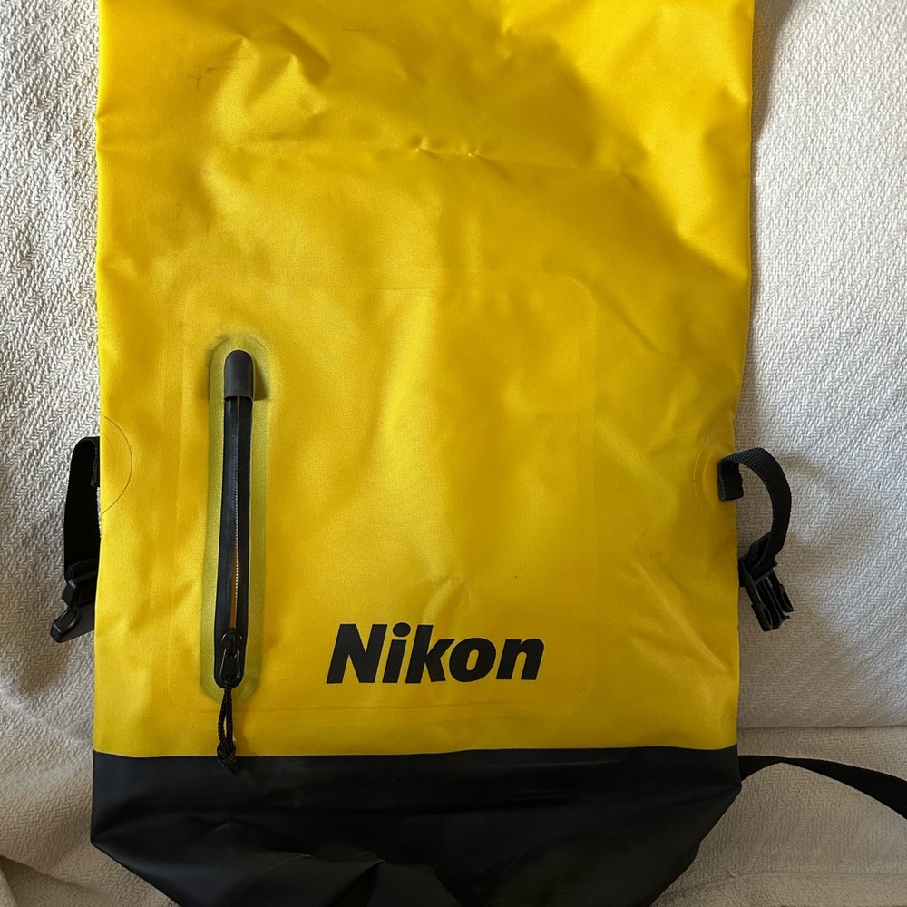 Nikon cool pics waterproof backpack.